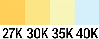 standard color temperatures for hallway lights